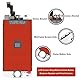 Brinonac Für iPhone 5s/SE 2016 Display LCD Touchscreen Kompletter Ersatz Bildschirm mit Reparaturset Werkzeug (weiß)