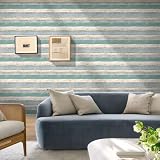 COMSTICKC Naklejki ścienne 3D z efektem drewna Vintage Green 10 sztuk 30 x 30 cm imitacja drewna PVC wodoodporne naklejki