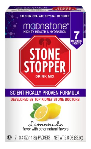 Moonstone Nutrition Kidney Cleanse & Kidney Support Drink Mix, Keto Electrolyte Hydration Powder, Stone Prevention, Chanca Piedra Alternative, Magnesium, Potassium, Lemonade, 7 Day Supply