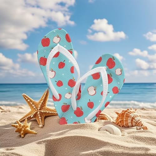 Girl's Flip Flops Kid's Non-Slip Sole Quick Drying Beach Slippers Slide Sandals White Straps4
