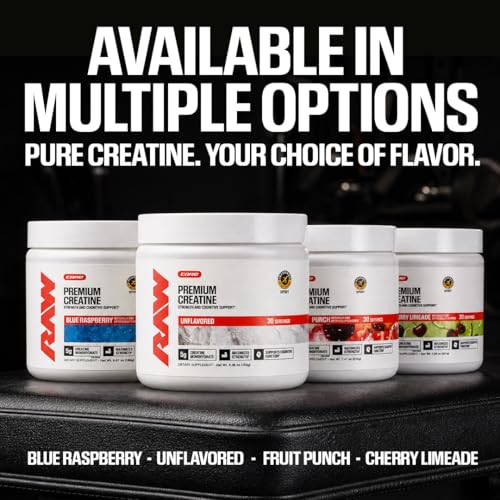 RAW Nutrition Creatine Monohydrate Powder Unflavored 100 Servings — view 5