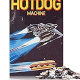 Hot Dog Machine Space Puzzle 1000 Teile Schwer Puzzle Spielzeug Lernspiel Impossible Herausforderung Spielzeug Für Erwachsene Und Kinder Ab 14 Jahren 1000pcs (75x50cm)