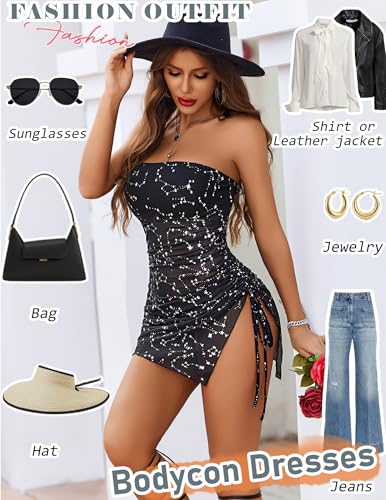 Image of Avidlove Womens Mesh Bodycon Mini Lingerie Dress Y2k Clubwear Outfits