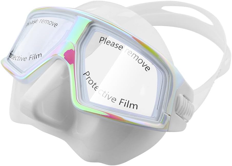 Snorkel Diving Mask Panoramic HD Swim Mask, Anti-Fog Tempered Glass Scuba Diving Goggles for Freediving and Spearfishing