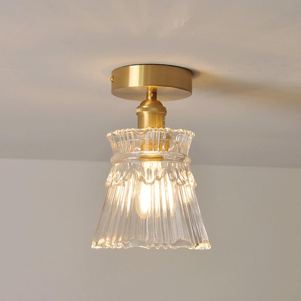 Japońska szklana lampa sufitowa