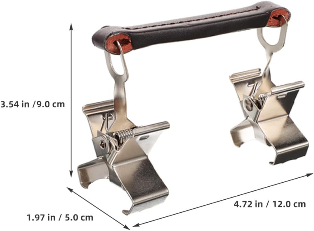 Tofficu 2pcs Metal Oil Painting Frame Separating Clips Canvas Grips for Artists Wet Oil Painting Panel Carrier Outdoor Sketching Board Tools
