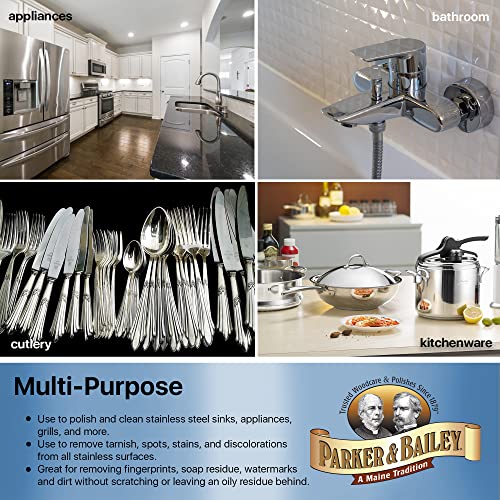 Parker & Bailey Stainless Steel Polish limpiador y abrillantador miniatura 6