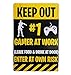 Price comparison product image Sass Party & Gifts Gaming Tin Door Sign - Novelty Gaming Gift for Obsessive Gamers