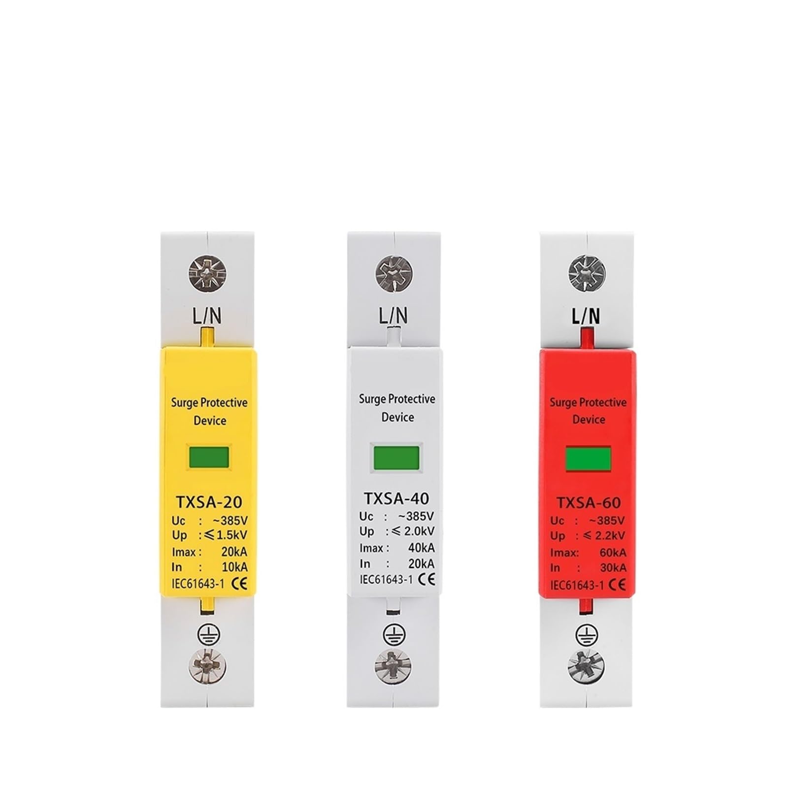Parafoudre AC 1P 385V pour éliminer les risques de surtension domestique 20KA