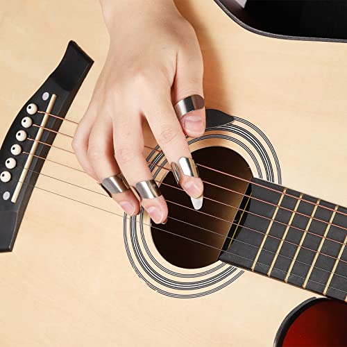 sourcing map Réglable Pouce Médiators 1 pièces Argent Inox Acier Doigt Médiators 3Pcs pour Guitare - Les Beatles, Paul McCartney, John Lennon, RIngo Starr, George Harrison sourcing map Réglable Pouce Médiators 1 pièces Argent Inox Acier Doigt Médiators 3Pcs pour Guitare – Image 6