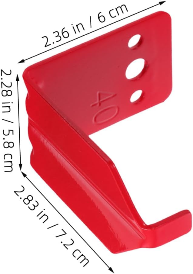 12pcs Heavy Duty Metal Fire Extinguisher Mounting Brackets Wall Hooks for 40 Lbs Dry Chemical Extinguishers with Screws and Gaskets Wall Mount for Industrial and Vehicle Use