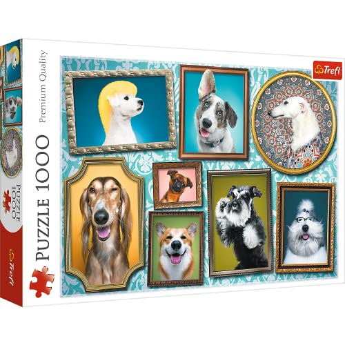 Trefl-Perros 1000 Piezas, Adultos y niños a Partir de 12 años Puzzle, Color Perritos Felices,...