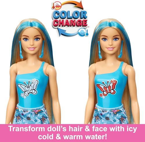 Barbie Color Reveal Boneca Cores do Arco-íris com 6 Surpresas e Corpete que Muda de Cor