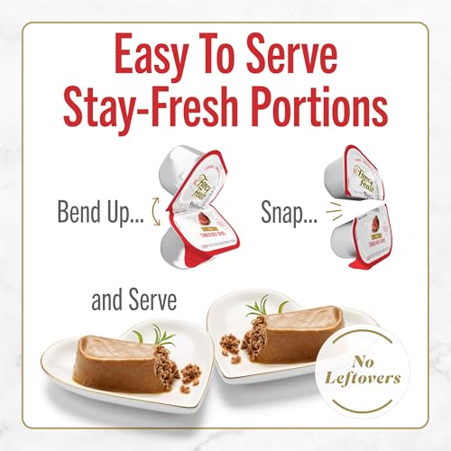 Image of Fancy Feast Purina Petites Tender Beef Entree Gourmet Wet Cat Food Pate - 2.8 oz. Tubs,(Pack of 24)