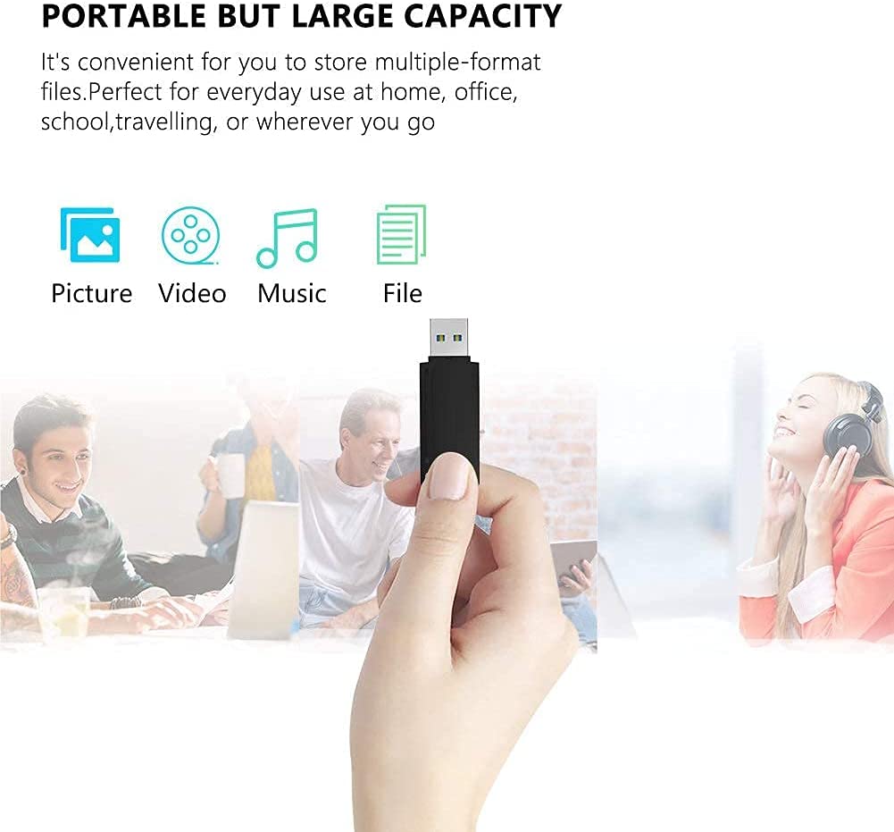 Chiavette USB 4GB 10 Pezzi, Vansuny Pendrive USB 2.0 4 GB con Design Capuccio,Unità Flash 4 Giga, Memoria per Laptop PC TV, Pennette USB Portatile Nero 10 Unità
