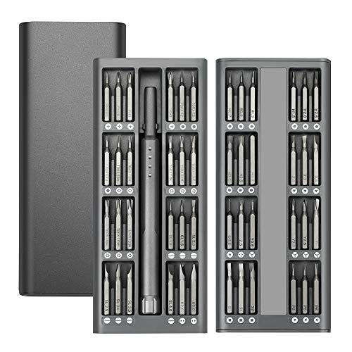 POWERGIANT Destornilladores Precisión Magnética, 48 en 1 S2 Profesional Juego de Destornilladores para Iphone, Computadora Portátil Portátil, Reloj, Joyas, Juguetes, Gafas