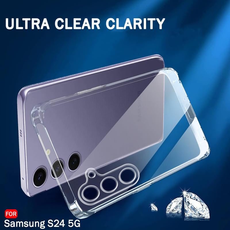 Image of Case Creation Brand - Mobile Cover for Samsung Galaxy S24 (Soft & Flexible Back Case), Transparent