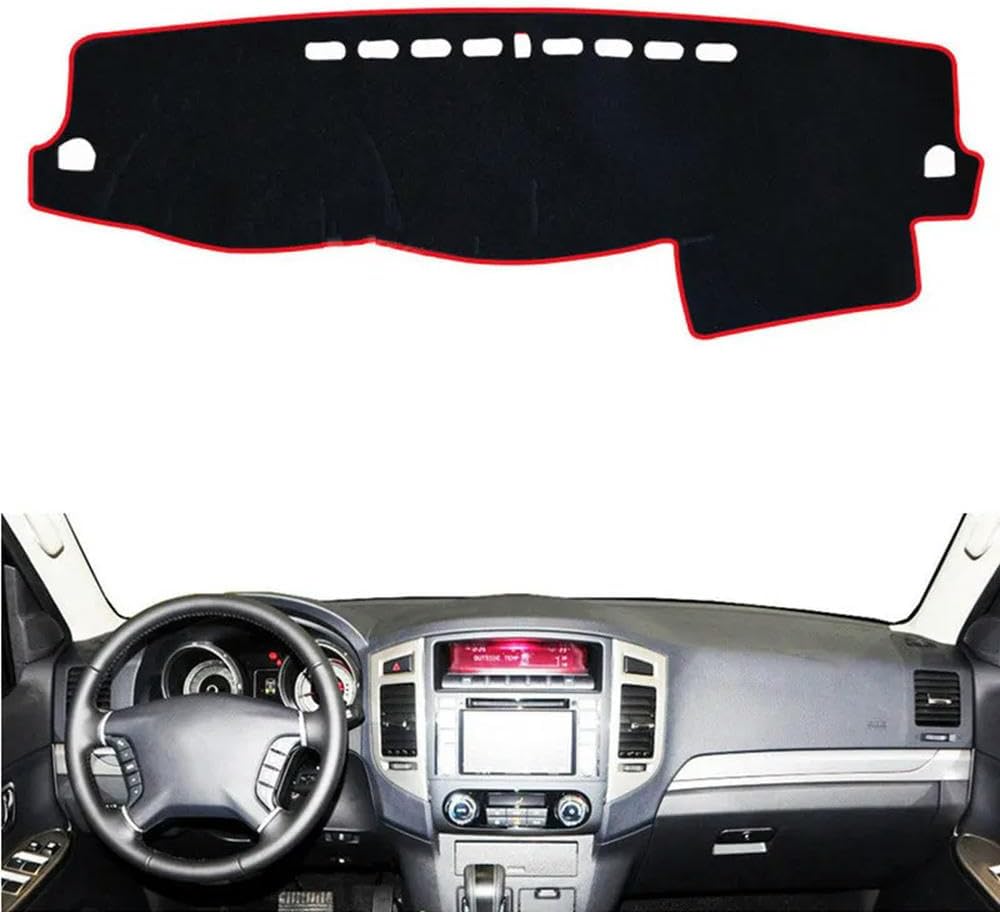 Car Dashboard Cover Anti-Scratch Dash Cover Interior Dash Covers - for Mitsubishi Pajero Montero 2006-2019