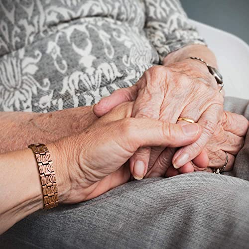 Rainso Mens Double Row Pure Copper Magnetic Therapy Bracelet Pain Relief For Arthritis 3500 Gauss With Gift Box Adjustable #TOP2