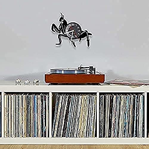 Horloge murale véritable disque vinyle sauterelle, design haut de gamme