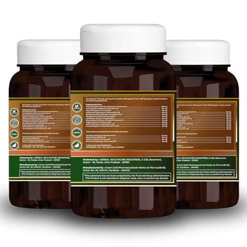 Image of Shilajit, Ashwagandha, Javitri, Gokshura, Safed Musli Capsules for Men with 15 plus Natural Herbs | 60 Veg Capsules (Pack of 3)