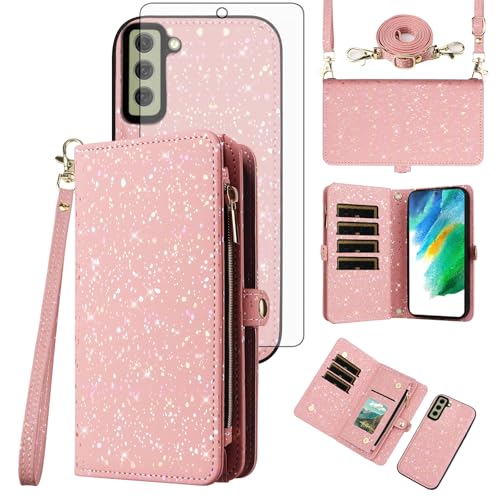 Étui de protection premium Samsung S21 FE 5G Asuwish aimanté et zippé