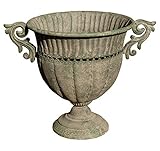 Pflanztopf/Amphore im antiken Landhausstil aus Metall