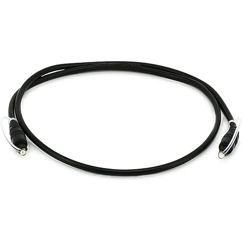 Monoprice S/PDIF (Toslink) Digital Optical Audio Cable, 3ft Black