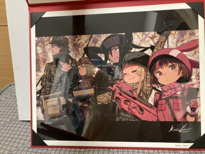 GOFA ガンゲイル・オンライン 黒星紅白 版上サイン入アートグラフ Amazon.co.jp: GOFA ガンゲイルオンライン 黒星紅白 版上サイン入