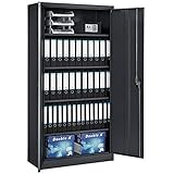 ✔️ stabil & langlebig: Der Mehrzweckschrank aus pulverbeschichtetem Metall ist strapazierfähig und gut vor Kratzern und Stößen geschützt. Lässt sich gut reinigen.