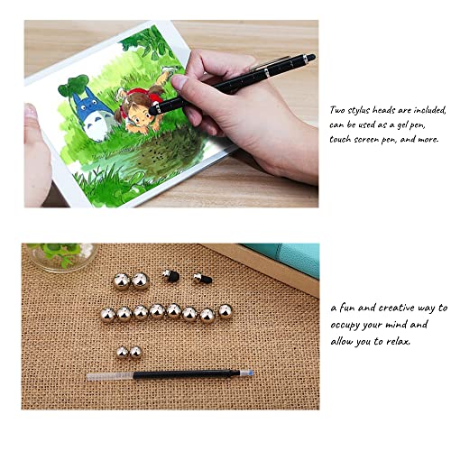 Caneta Fidget Pen, Caneta de metal magnética de descompressão, ímã de caneta fidget de pressão, lápi
