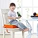 Chickwin Cojín Asiento Elevador para Silla Bebe, Portátil Cojin Silla de Comedor Asientos para Niños Niños Pequeños Mayores de 2 Años - Suave y Cómoda (32x32x8cm,Rojo)