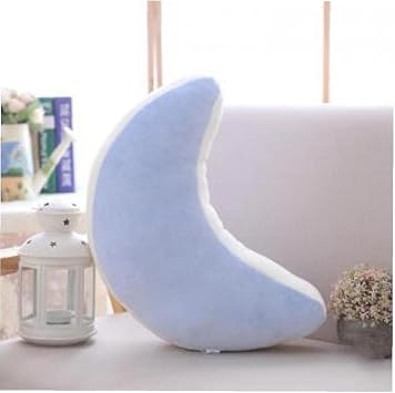 Body Pillow Moon Moon Pillow Stuffed Animal Cushion Decoration Cute Home Kids Room Children's Birthday Gift for Kids Blue