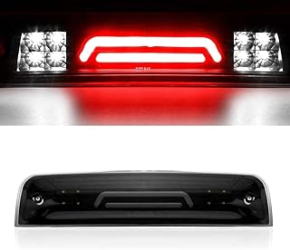 BA-BOLING'S 3D LED 3rd Third Tail Brake Light Rear Cargo Lamp for 2009-2020 Dodge Ram 1500 2500 3500 High Mount Cargo Lamp(Clear Lens)