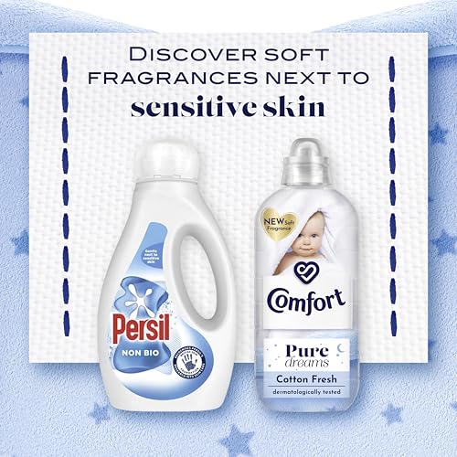 Comfort Pure Dreams Cotton Fresh Fabric Conditioner Dermatologist-Recommended Gentle Next to Sensitive Skin 30 washes (900 ml) - Image 3