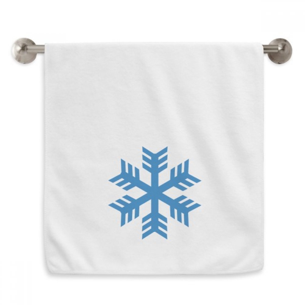 Serviette de toilette flocon de neige pour décoration de salle de bain d'hiver