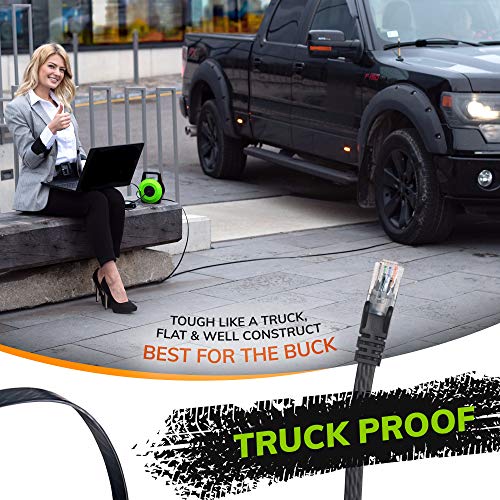 Extngo Retractable Network Cable Extender, 33 Ft (10 Meter) Cat 6 Ethernet Cable Flat-Portable 1Gbps Data Speed-Swiftly Setup Temp Networks-Cascadable Male-Female Rj45 Connector-Utp Cable Reel #TOP5