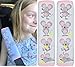 2x HECKBO protection pour ceinture de sécurité avec motif de souris mignonne - ceintures de sécurité épaulière protection ceinture sièges auto coussin de ceinture pour enfants filles - 21cm x 6cm