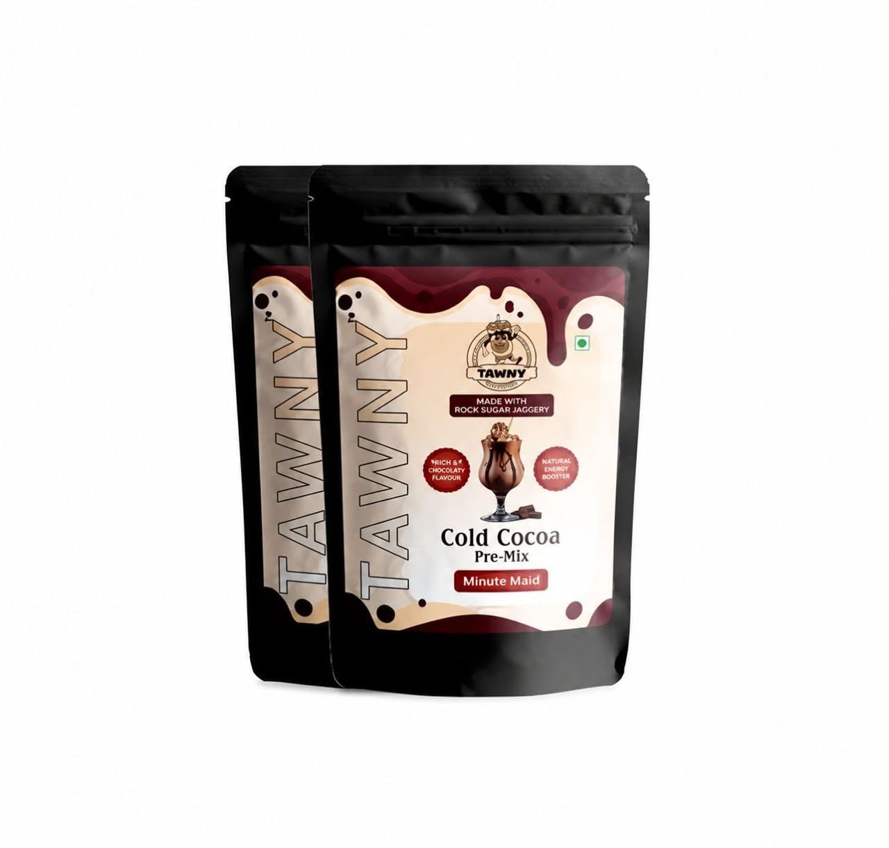 Tawny Instant Cold Cocoa Mix with Rock Sugar | Smooth Chocolate Beverage Premix | Easy Cold Milk Preparation | No Custard Powder | Suitable for Fasting Pack of 2-image-33
