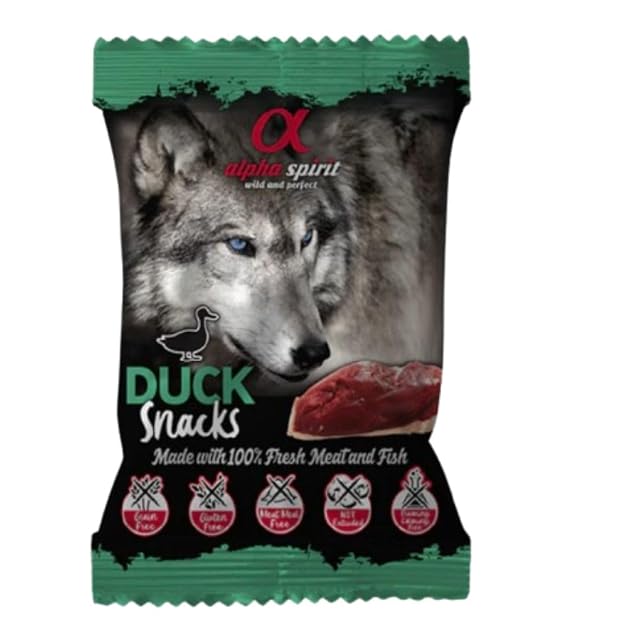 Snacks para Perros Entrenamientos Alpha Spirit 24 x 50 Gr - Elegir Pato o Pescado o Mix