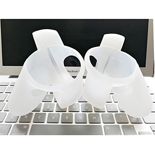 Silikonhülle Touch Controller Haut für Oculus Rift Controller cover Silikonschutzhüllen Griffe, weiß (2er Set) - Image 3