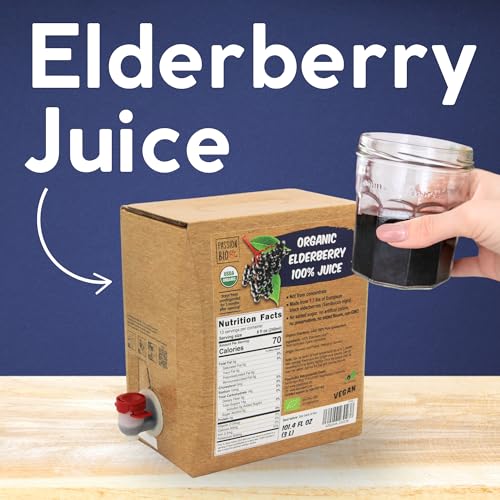 Image of Passion Bio Organic Elderberry Juice, Not From Concentrate, 101.4 fl oz
