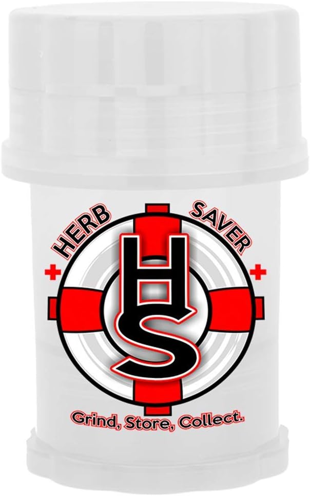 Herb Saver Grinder 2.4" X 3.8" Spice Herb Grinder (Clear)