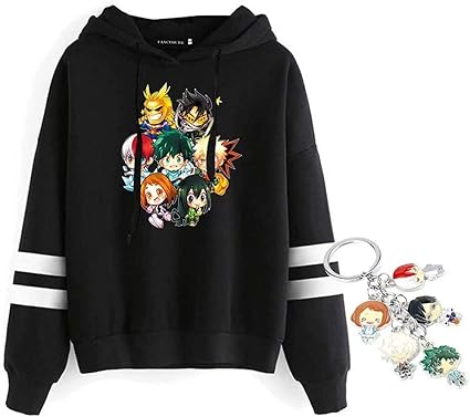 Amazon.com: My Hero Academia Sudadera con capucha y llavero Anime Juego de  2 piezas para hombres, mujeres, adolescentes y niñas : Ropa, Zapatos y  Joyería