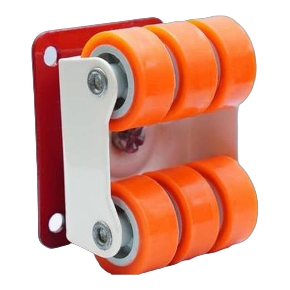 Fix 6 Wheel Caster Revolving/Fix 6 Wheel Caster - Heavy Duty 400 Kg Load Capacity Set of 4 Bar Stool Wheels (Furniture Parts, Iron)-image-7