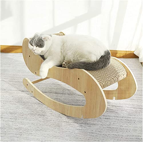 Arbre à chat à bascule en carton ondulé compact pour petit espace - 4