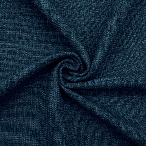 DESHOME Boston Tissu au mètre résistant pour tapisserie d'ameublement canapé coussins chaise bleu 1 mètre