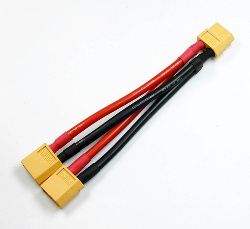 XT60 Parallel Battery Connector Cable Extension Y Splitter for DJI