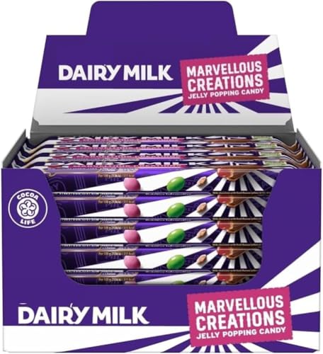 Sweet Treat - NewCadbury Dairy Milk Marvellous Creations Jelly Popping Chocolate Bar Case of 24x47g By Experts Supplies Ltd