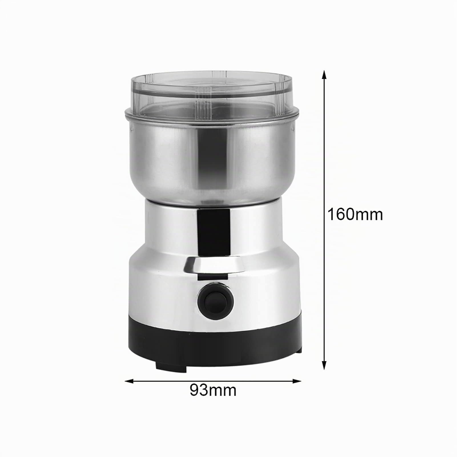 Macinacaffè Chicchi Di Caffè Elettrici In Acciaio Inossidabile, Macina Cereali Con Coltello In Acciaio Inossidabile, Macina Erbe Per Pesto, Spezie, Frutta a Guscio